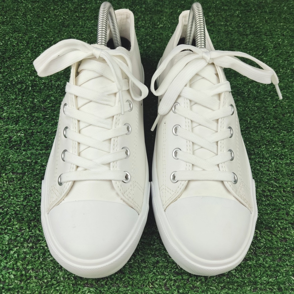 Unbranded Sneakers Womens 9 White ZY-K21036 Low Top Faux Leather Lace Up Casual - Picture 2 of 8